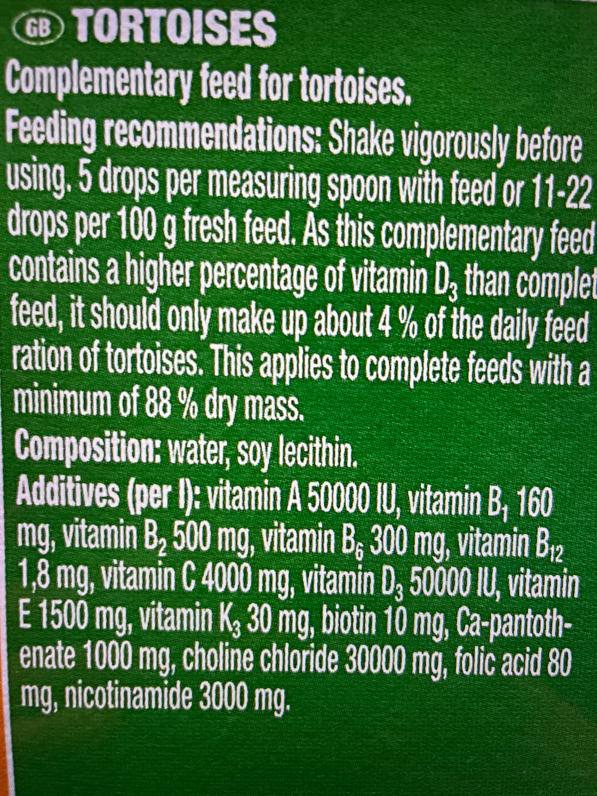 JBL Tortoise fluid monivitamiini 2x10ml