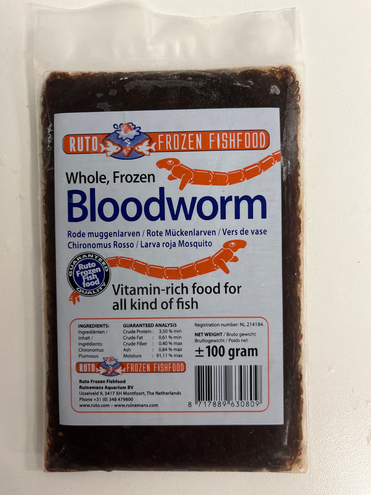Ruto Bloodworms levy 100g