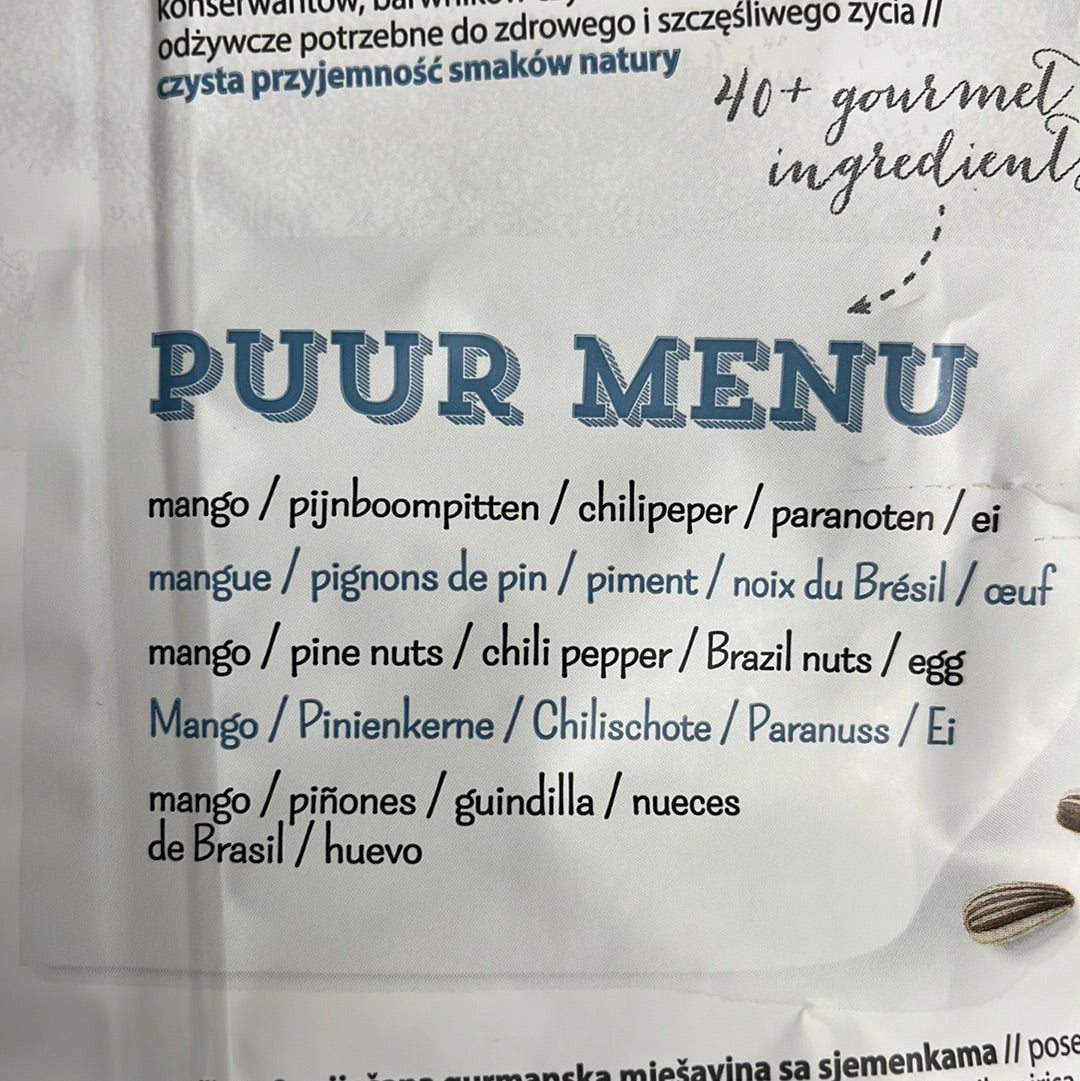 PUUR Papukaijan ruoka 2kg