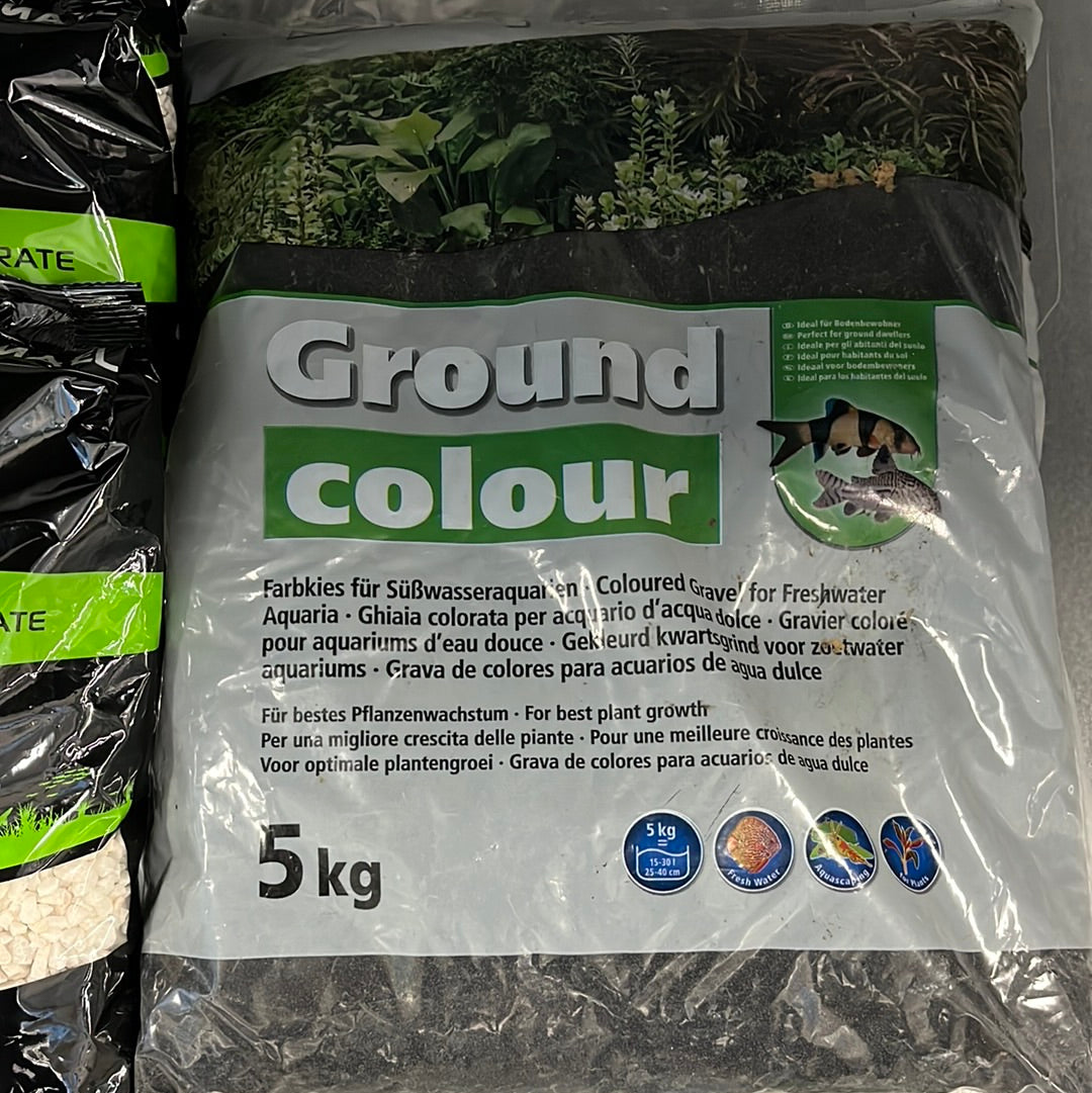 Dupla Ground colour musta hiekka 0,5-1,4mm 5kg
